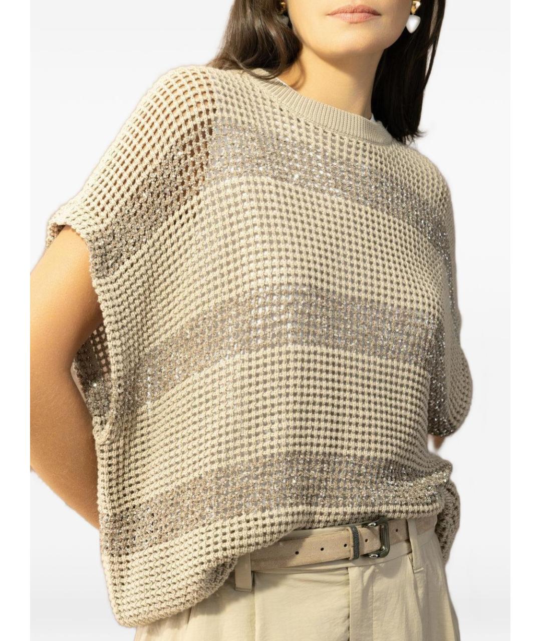 BRUNELLO CUCINELLI Хлопковый джемпер / свитер, фото 4