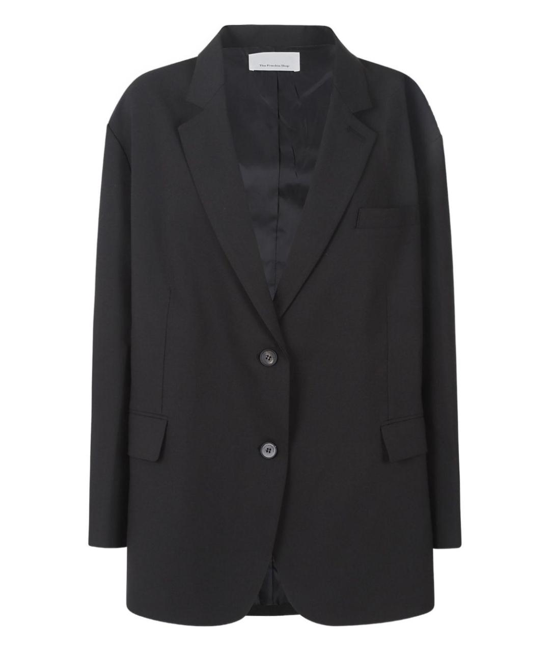 THE FRANKIE SHOP Черный полиэстеровый жакет/пиджак, фото 1