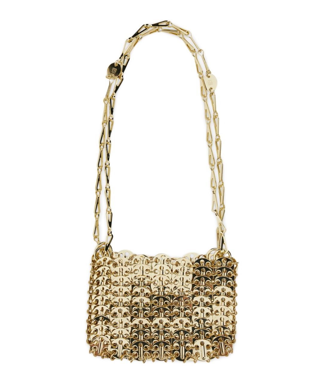 PACO RABANNE Золотая сумка через плечо, фото 1