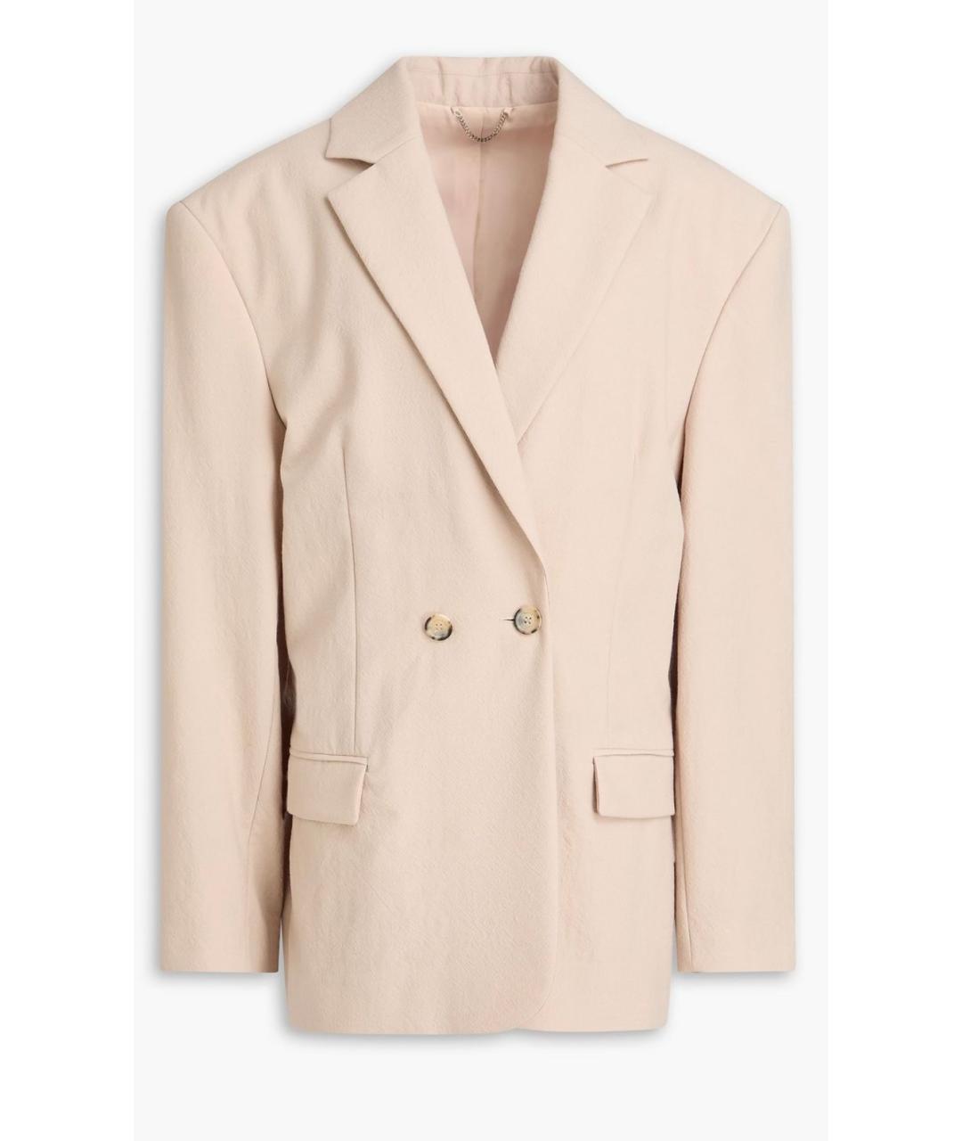 MAGDA BUTRYM Бежевый шерстяной жакет/пиджак, фото 4