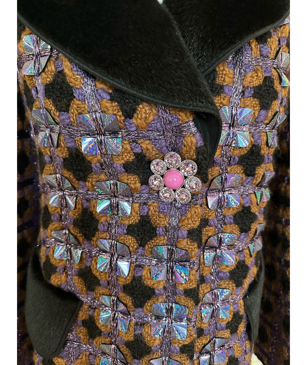 LOUIS VUITTON Фиолетовое пальто, фото 3