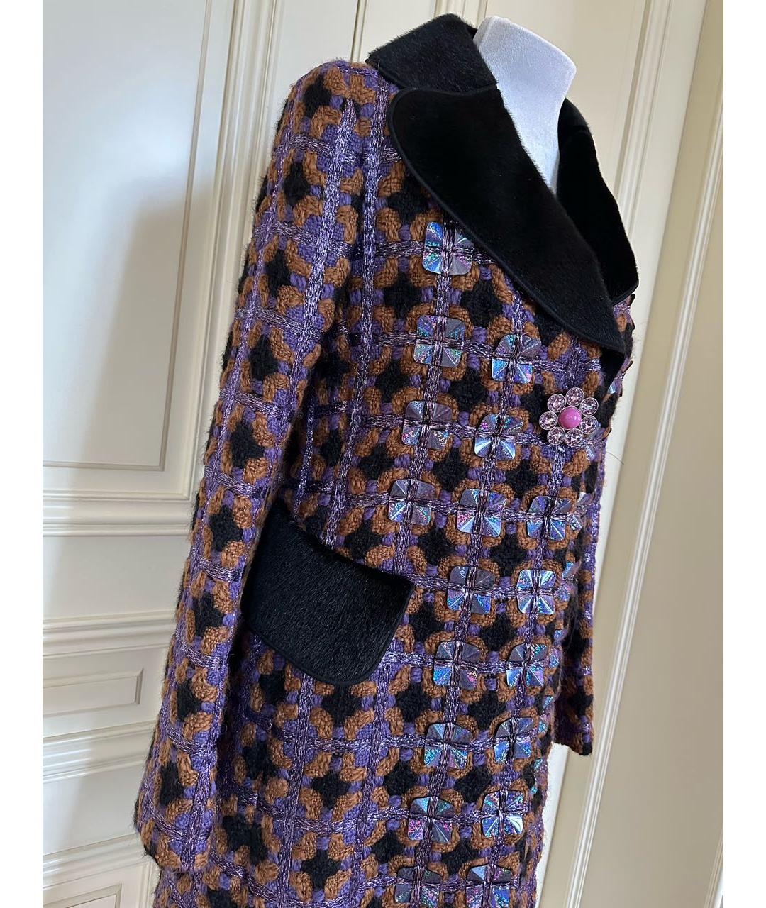 LOUIS VUITTON Фиолетовое пальто, фото 4