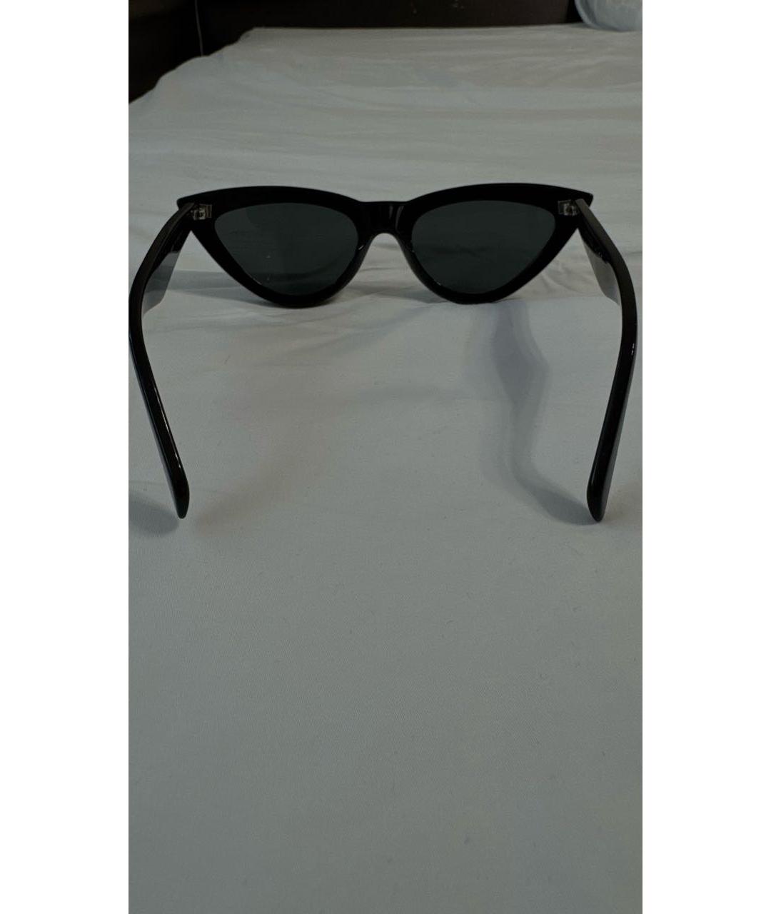 CELINE Черные пластиковые солнцезащитные очки, фото 3