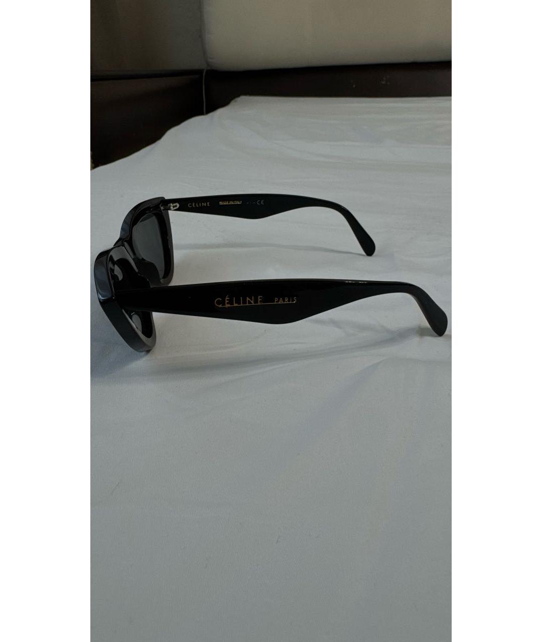 CELINE Черные пластиковые солнцезащитные очки, фото 2