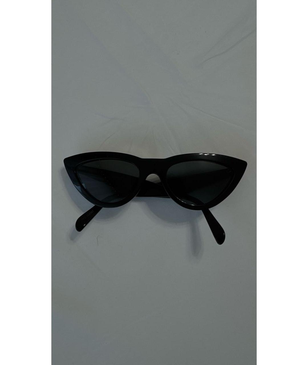 CELINE Черные пластиковые солнцезащитные очки, фото 5