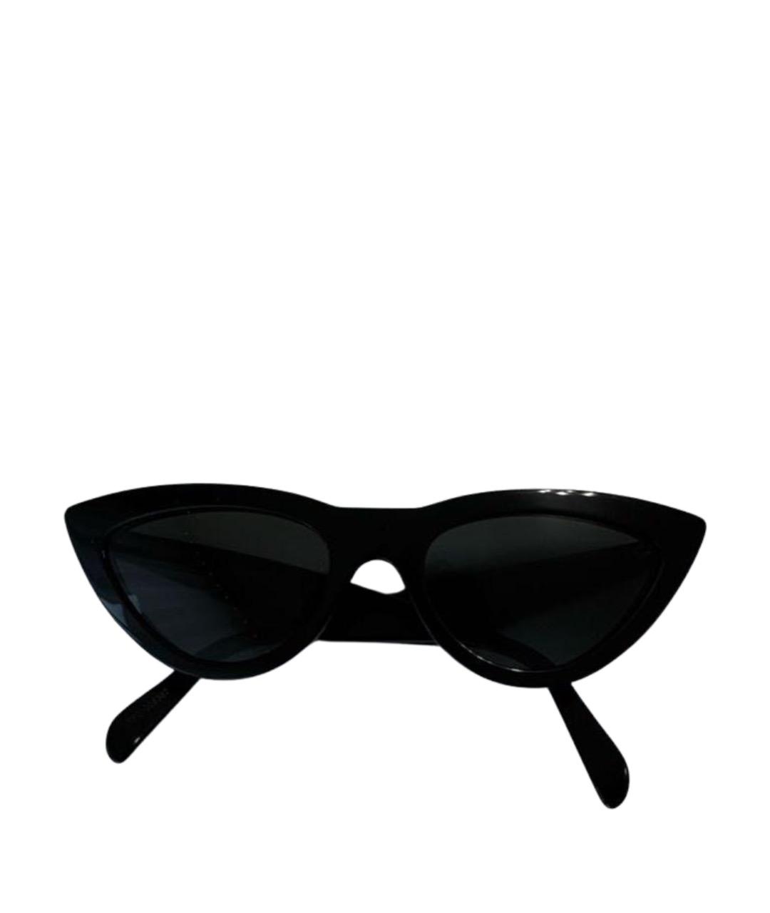 CELINE Черные пластиковые солнцезащитные очки, фото 1