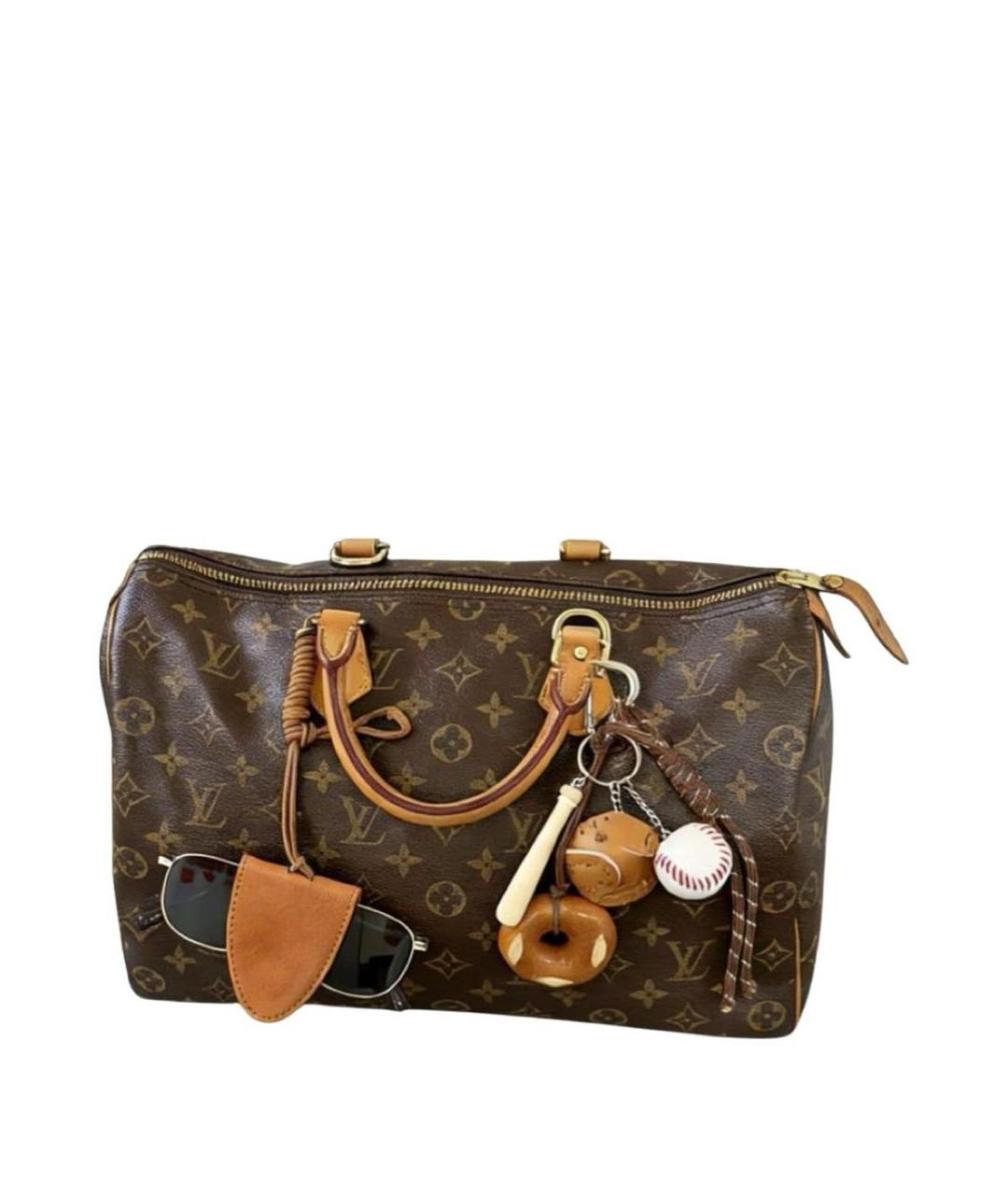 LOUIS VUITTON Коричневая сумка с короткими ручками, фото 7