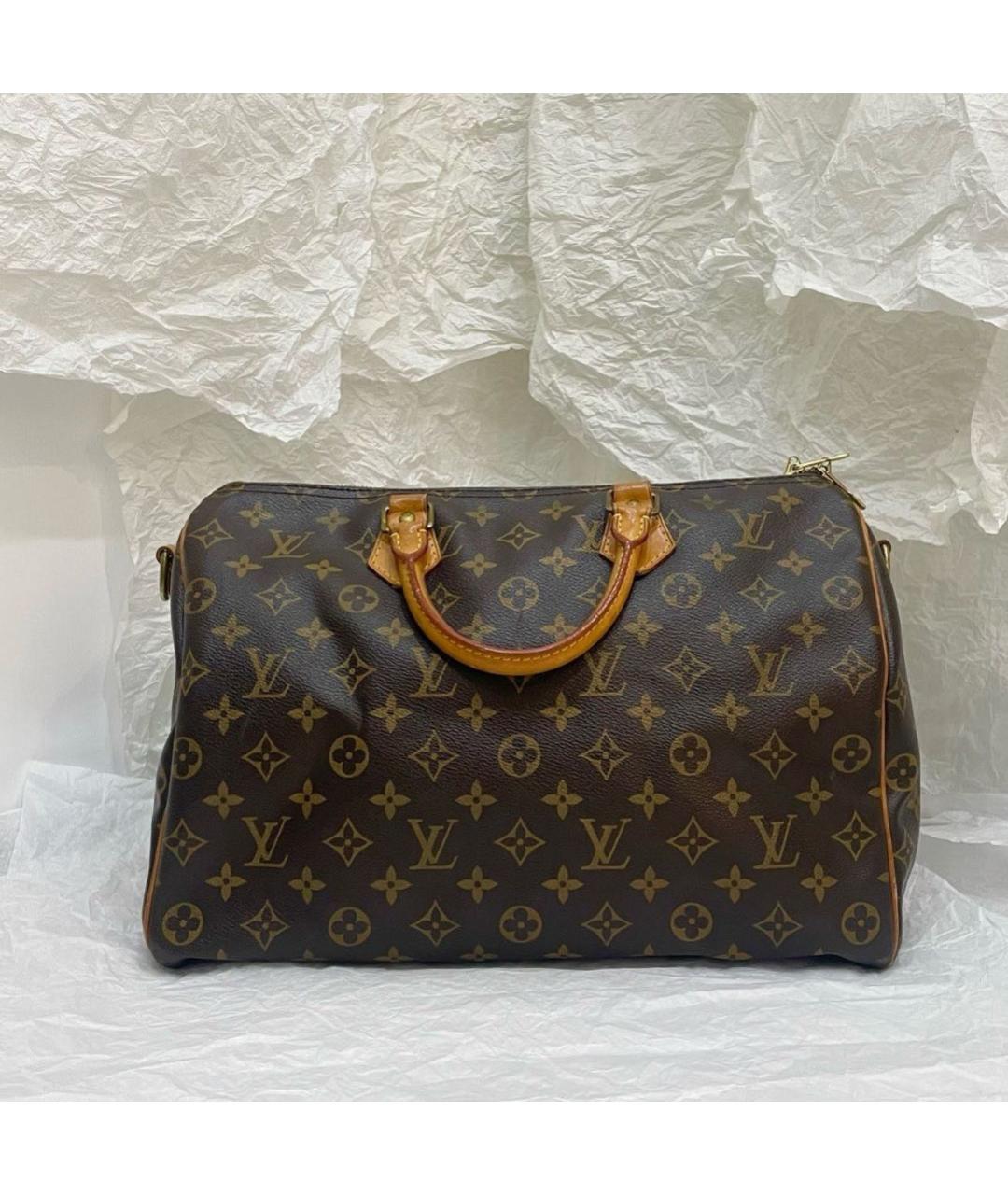 LOUIS VUITTON Коричневая сумка с короткими ручками, фото 3