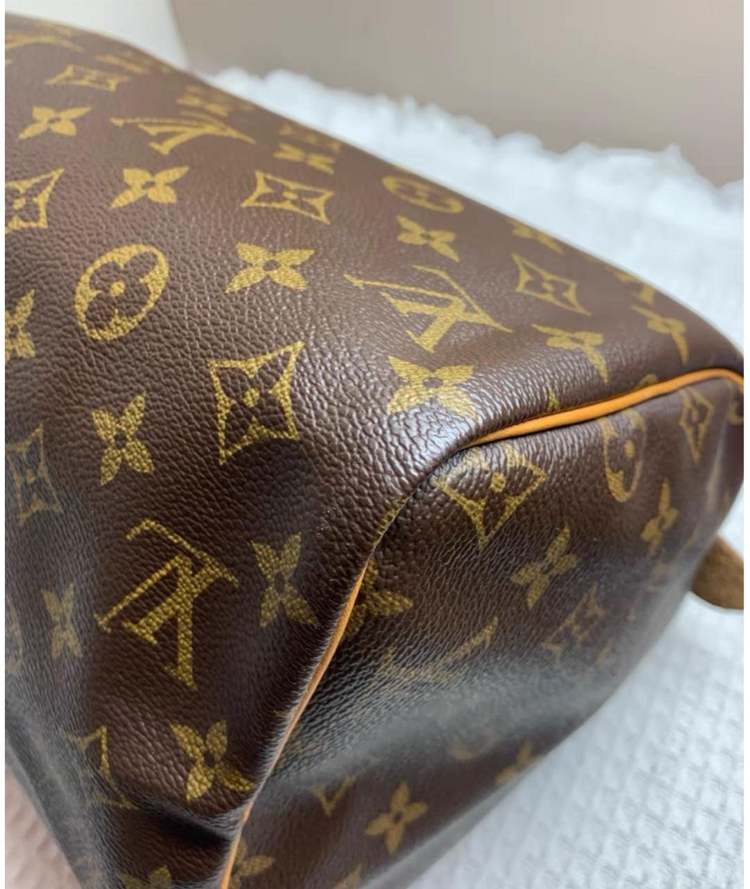 LOUIS VUITTON Коричневая сумка с короткими ручками, фото 6
