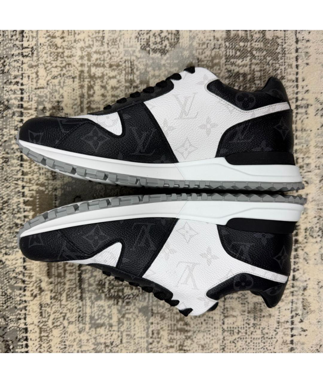 LOUIS VUITTON Черные кожаные низкие кроссовки / кеды, фото 2