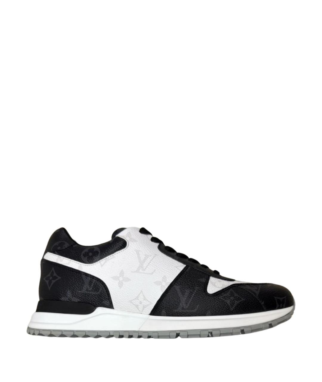 LOUIS VUITTON Черные кожаные низкие кроссовки / кеды, фото 1