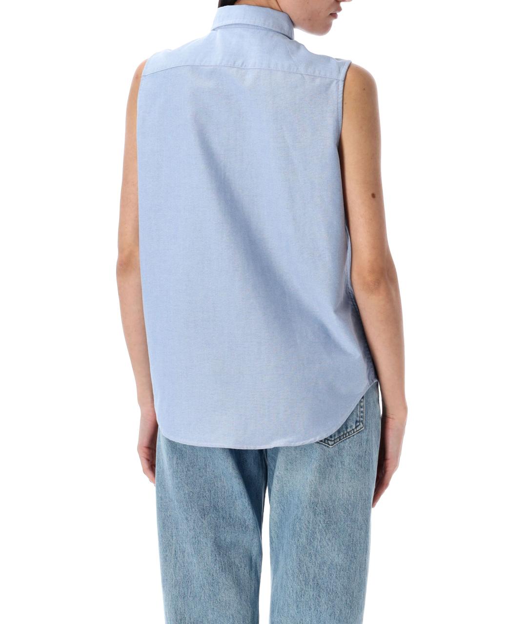 POLO RALPH LAUREN Голубая хлопковая рубашка, фото 2