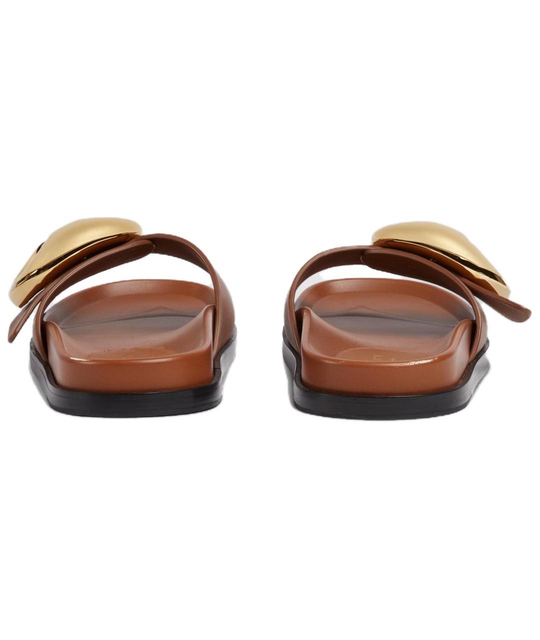 GUCCI Коричневые шлепанцы, фото 5