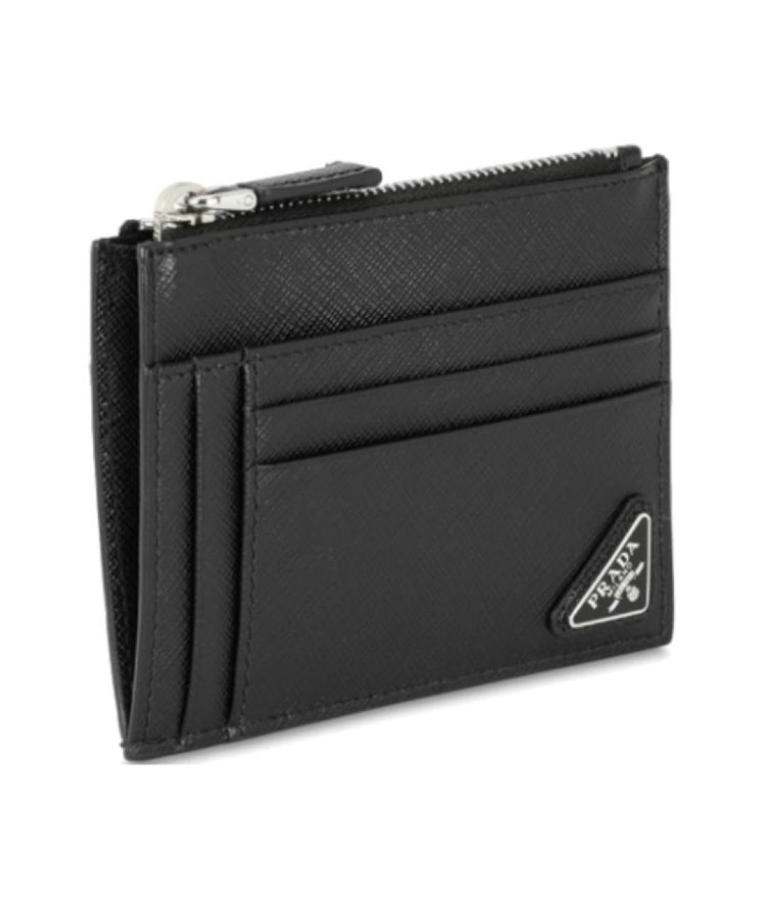 PRADA Черный кожаный кошелек, фото 1
