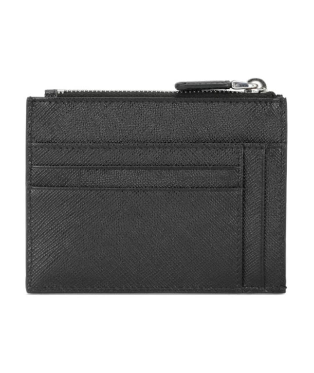 PRADA Черный кожаный кошелек, фото 2