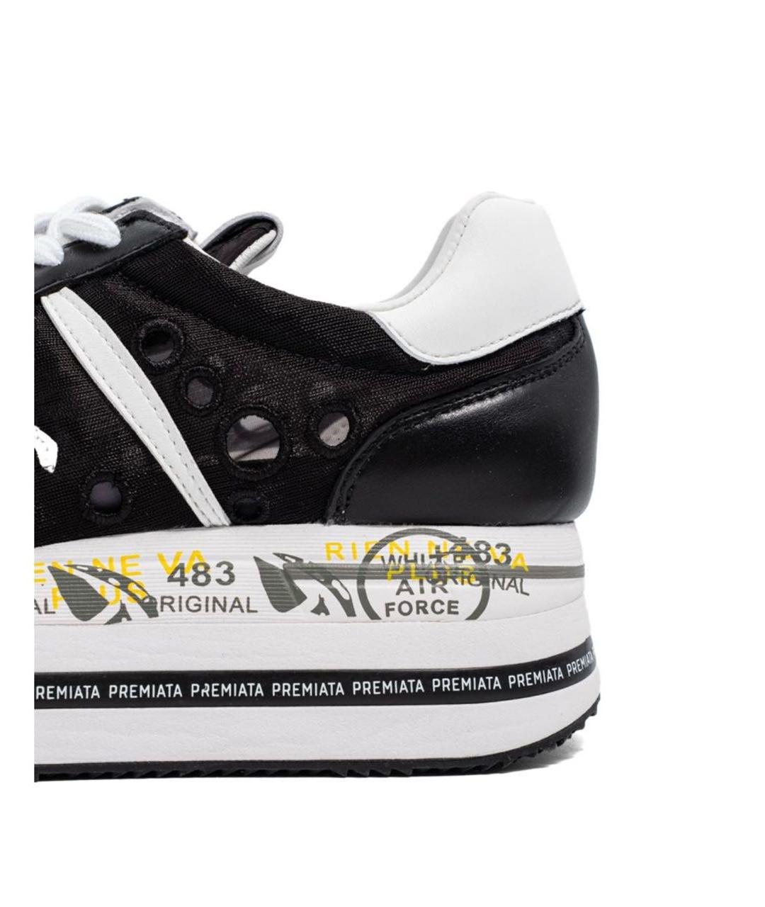 PREMIATA Черные кожаные кроссовки, фото 6