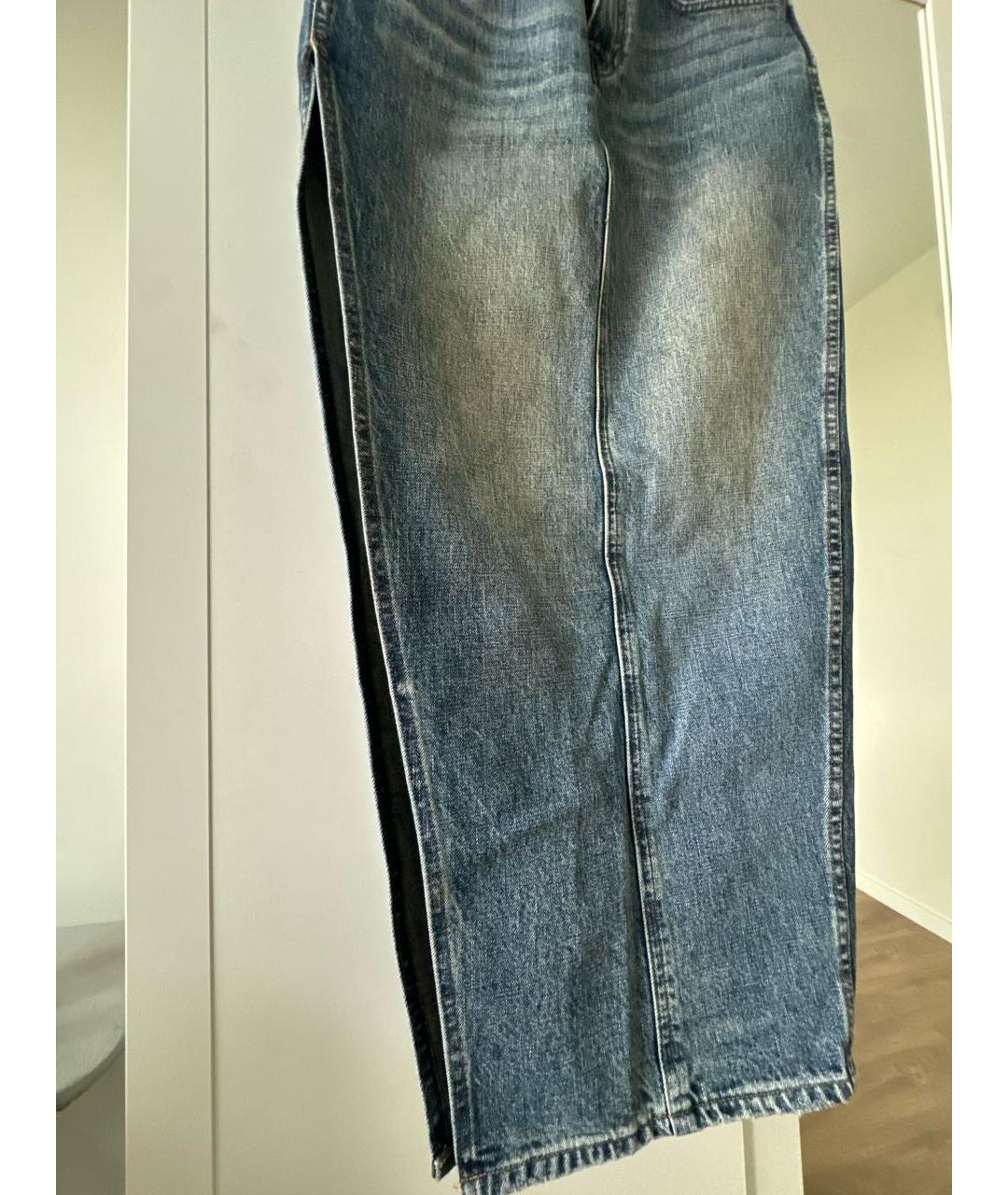 R13 Синяя хлопковая юбка макси, фото 7