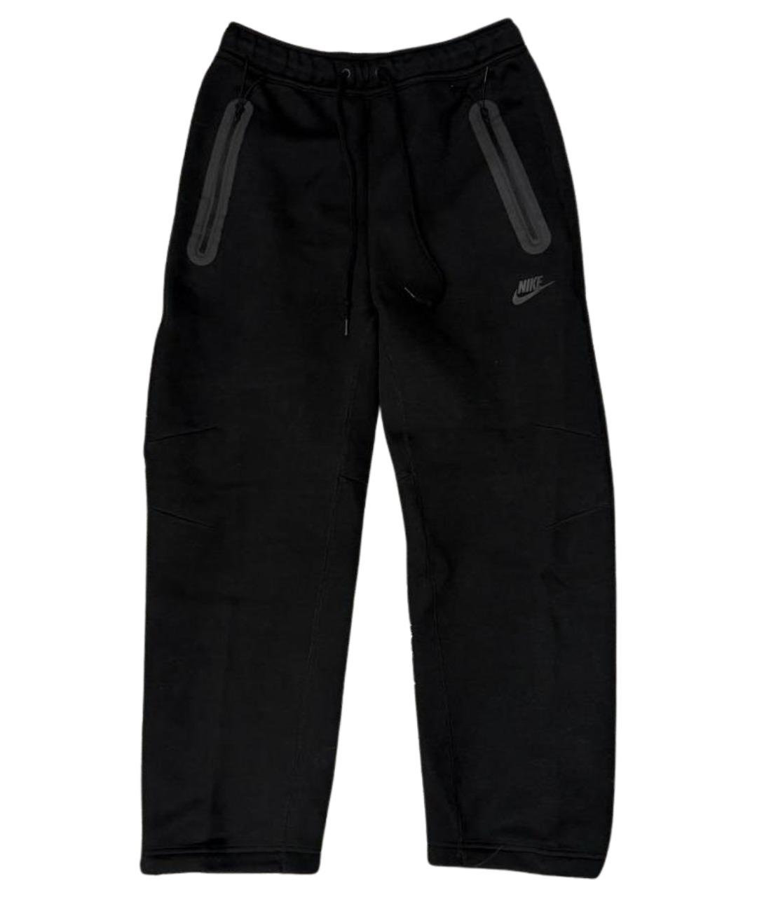 NIKE Черные хлопковые повседневные брюки, фото 1