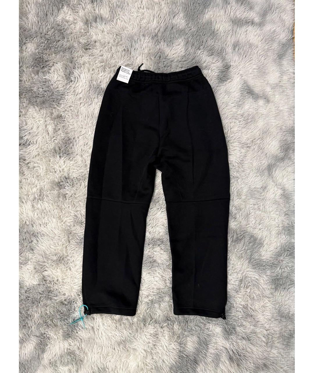 NIKE Черные хлопковые повседневные брюки, фото 2