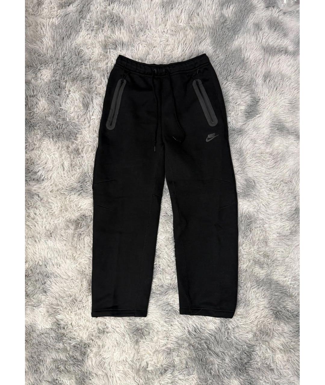 NIKE Черные хлопковые повседневные брюки, фото 5