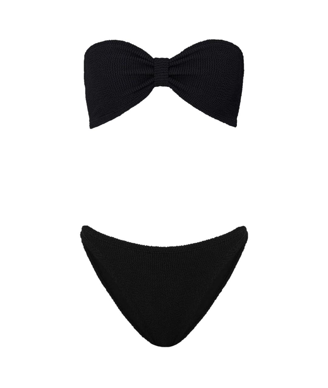 HUNZA G Черный полиамидовый купальник, фото 2