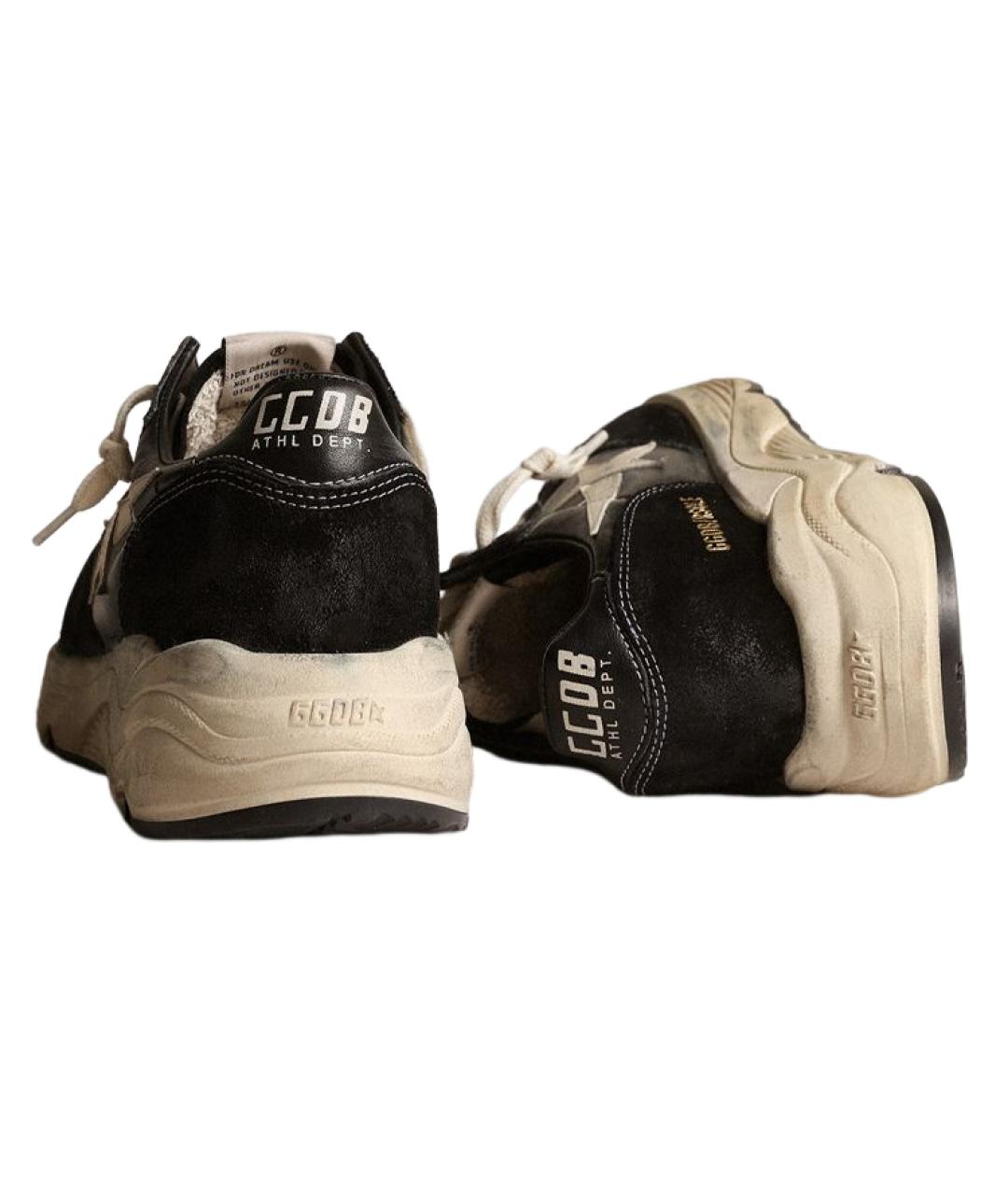 GOLDEN GOOSE DELUXE BRAND Черные кожаные кроссовки, фото 5