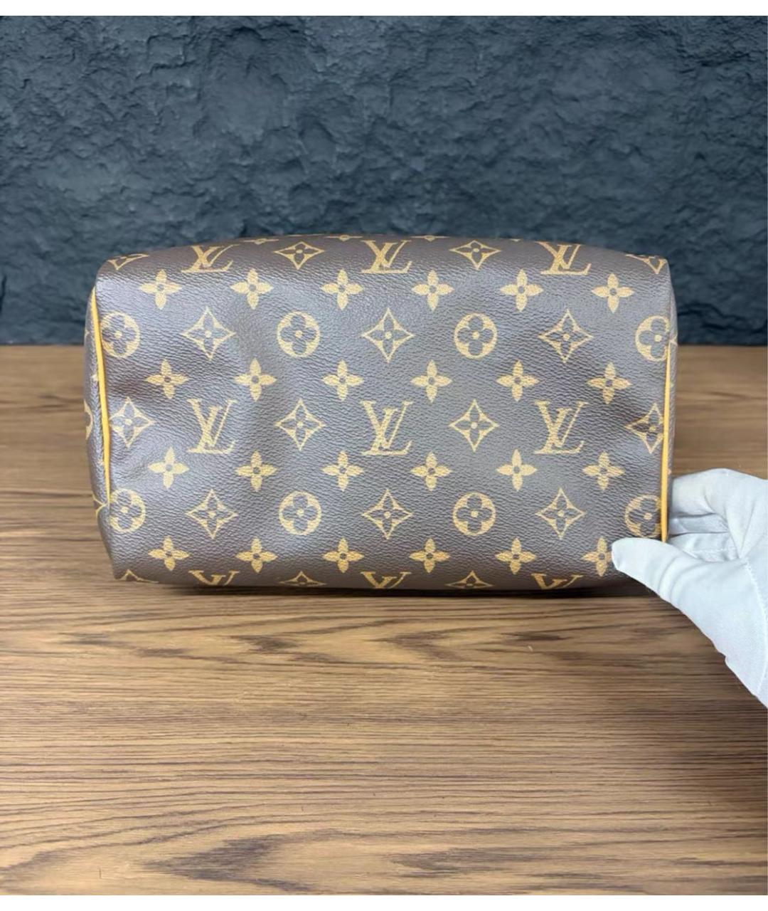 LOUIS VUITTON Коричневая сумка с короткими ручками, фото 5