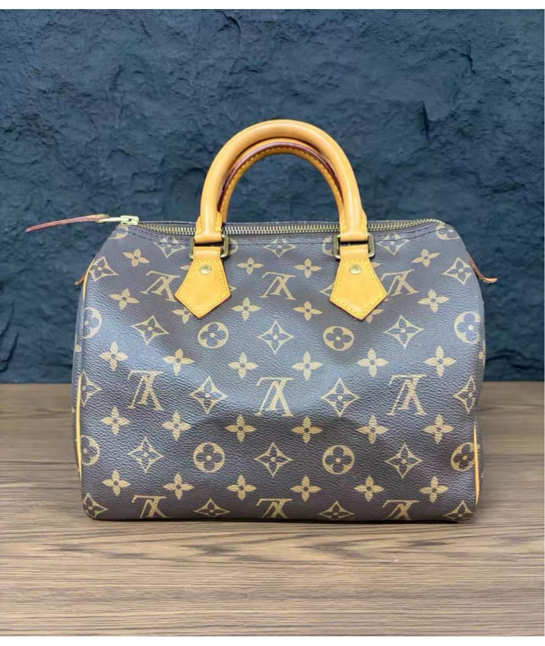 LOUIS VUITTON Коричневая сумка с короткими ручками, фото 6