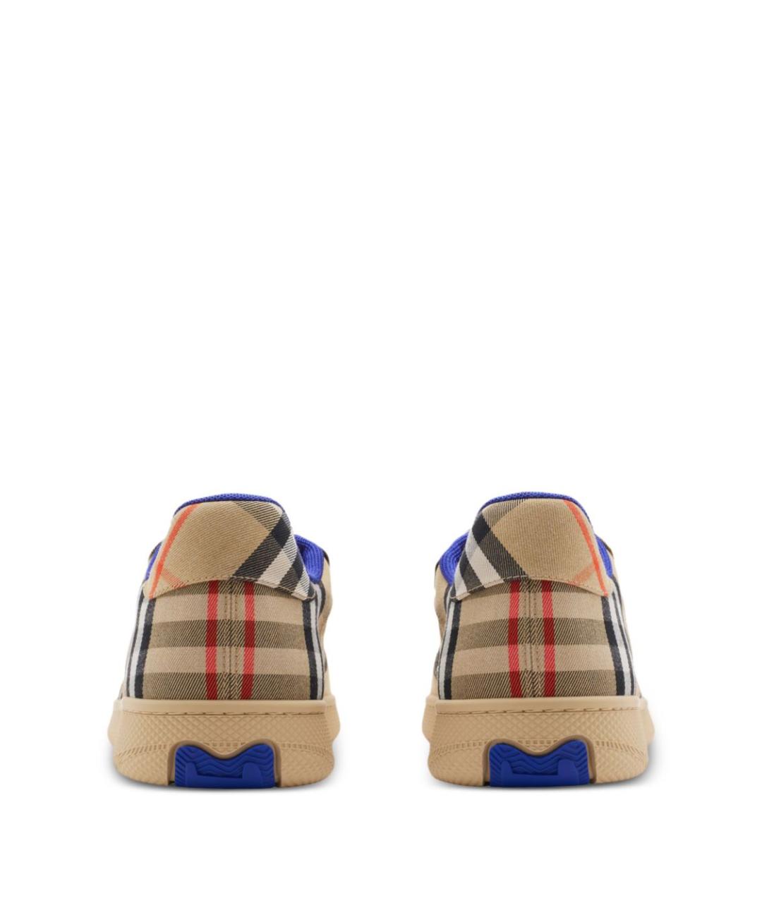 BURBERRY Бежевые синтетические низкие кроссовки / кеды, фото 2