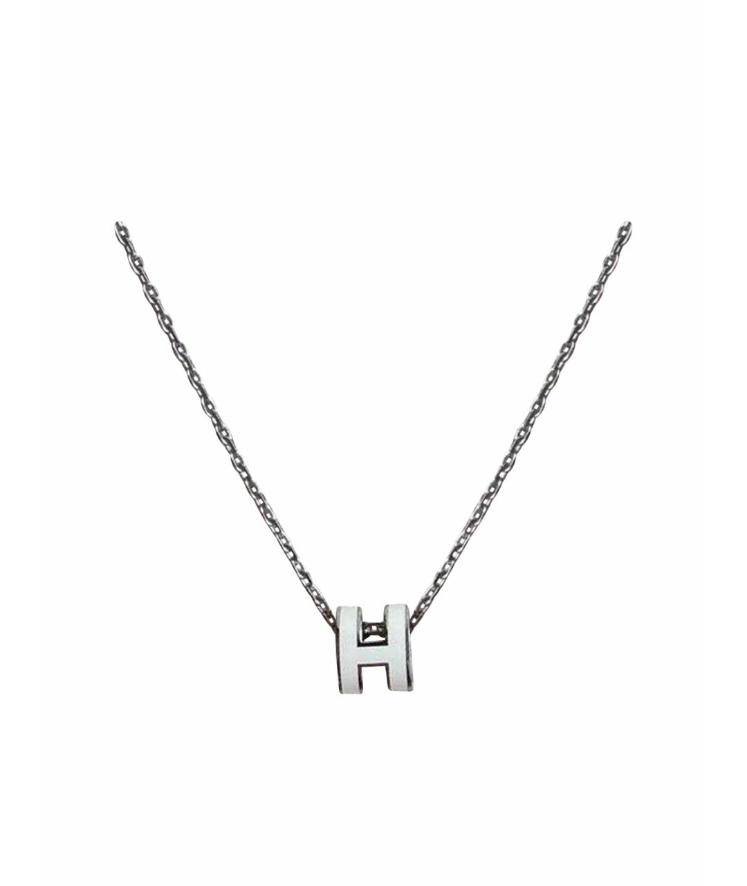 HERMES Белый кулон, фото 1