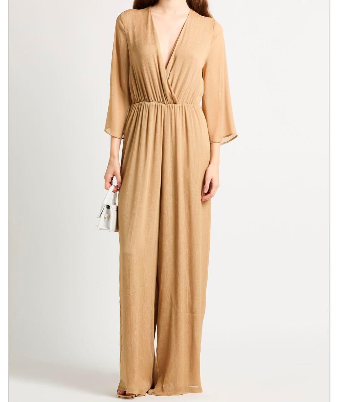 TWIN-SET Бежевый полиэстеровый комбинезон, фото 2