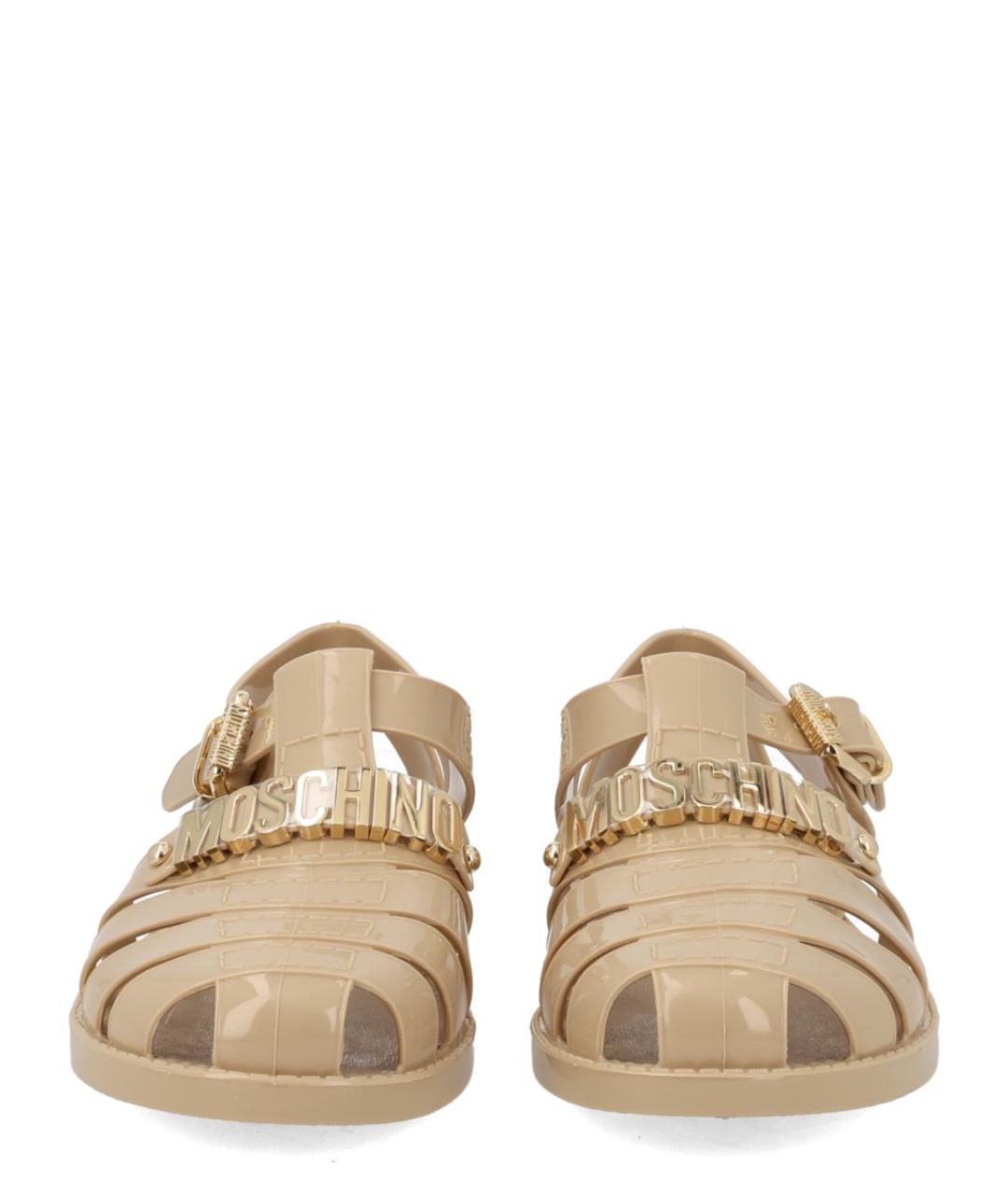 MOSCHINO Бежевые сандалии, фото 3