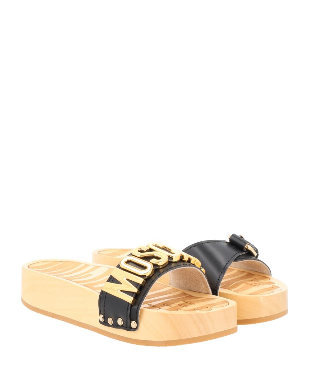 MOSCHINO Черные сандалии, фото 2