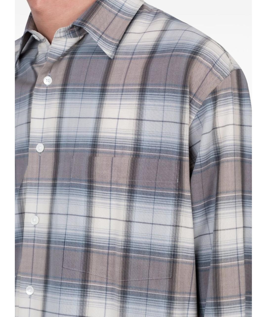 AURALEE Мульти шерстяная кэжуал рубашка, фото 2