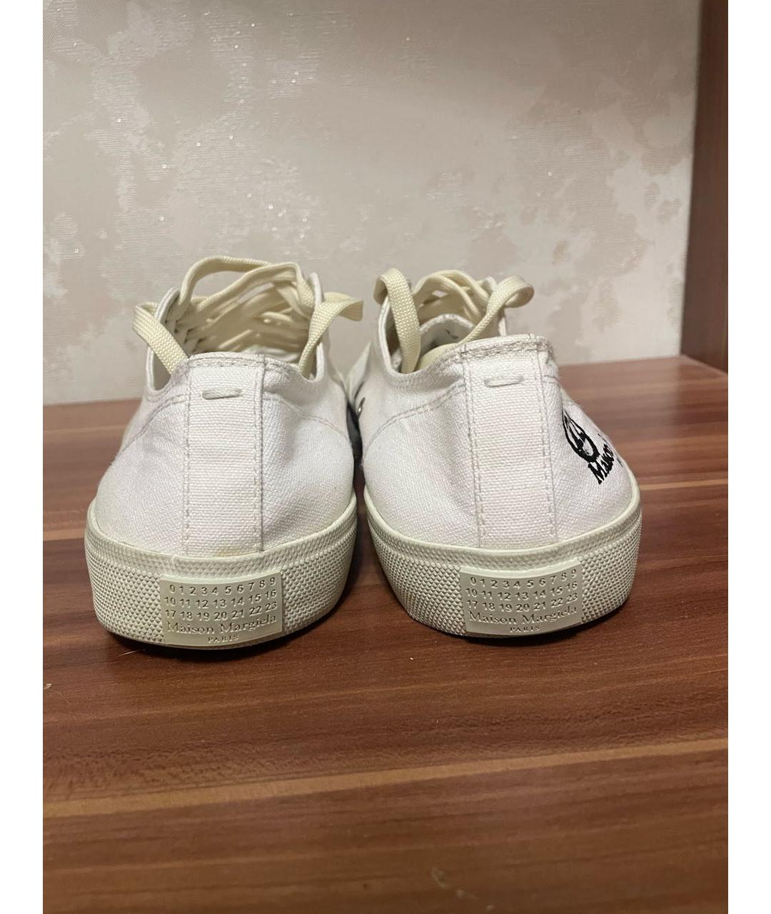MAISON MARGIELA Белые низкие кроссовки / кеды, фото 4