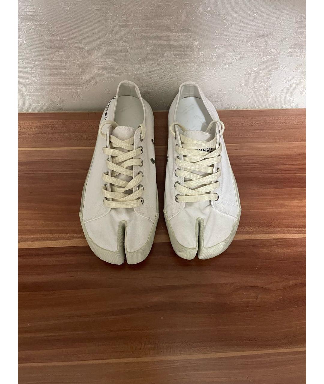 MAISON MARGIELA Белые низкие кроссовки / кеды, фото 2