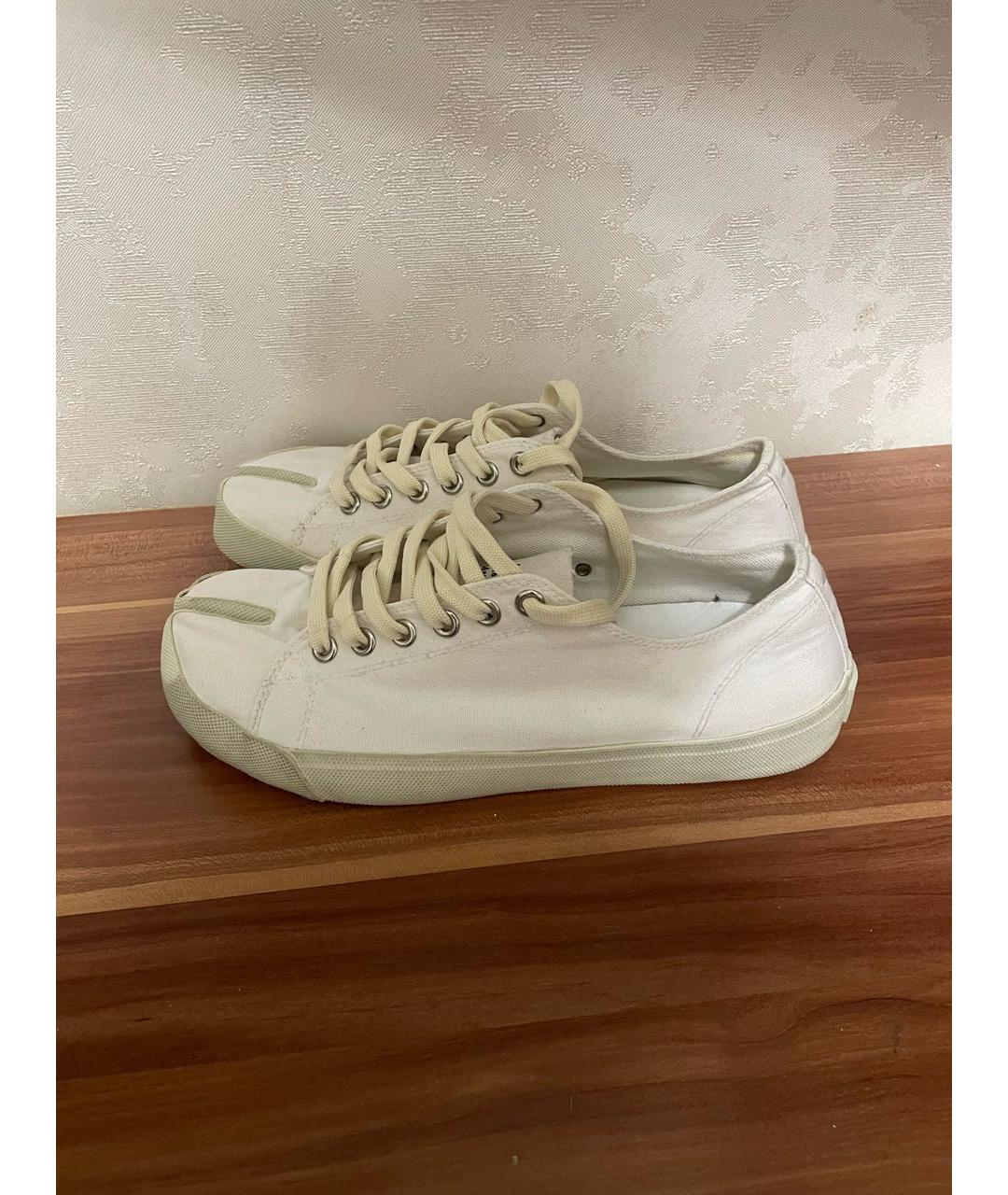 MAISON MARGIELA Белые низкие кроссовки / кеды, фото 3