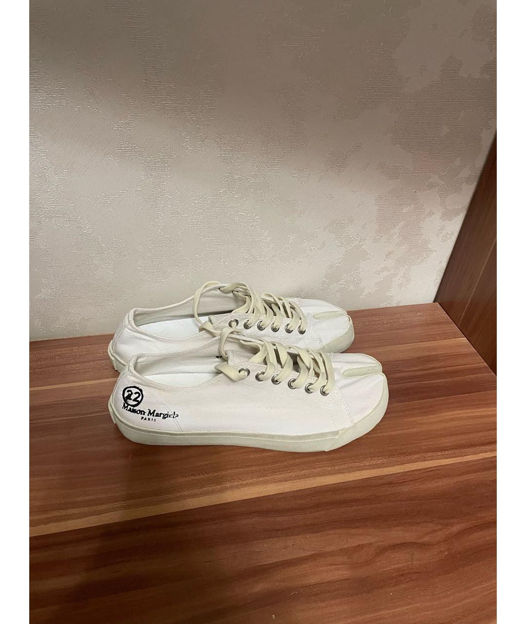 MAISON MARGIELA Белые низкие кроссовки / кеды, фото 5