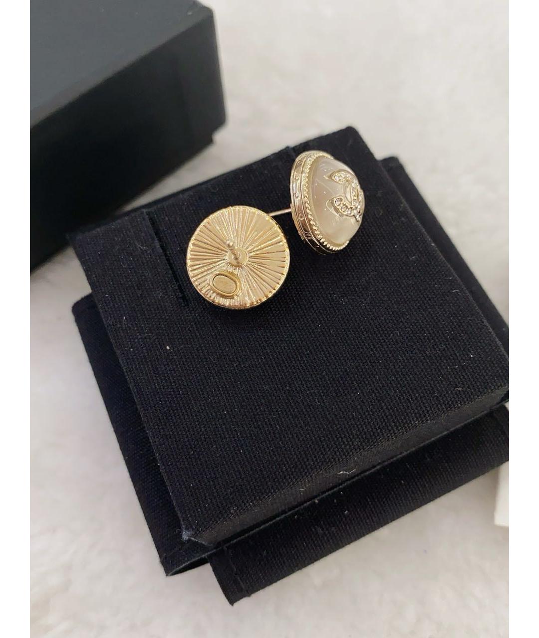 CHANEL Золотые серьги, фото 4