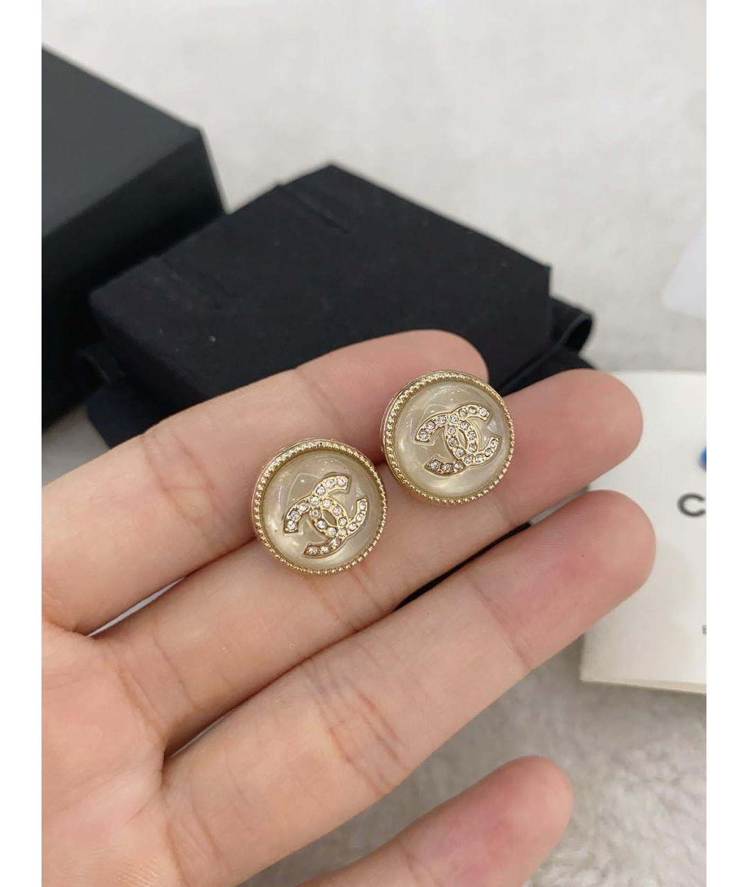 CHANEL Золотые серьги, фото 5