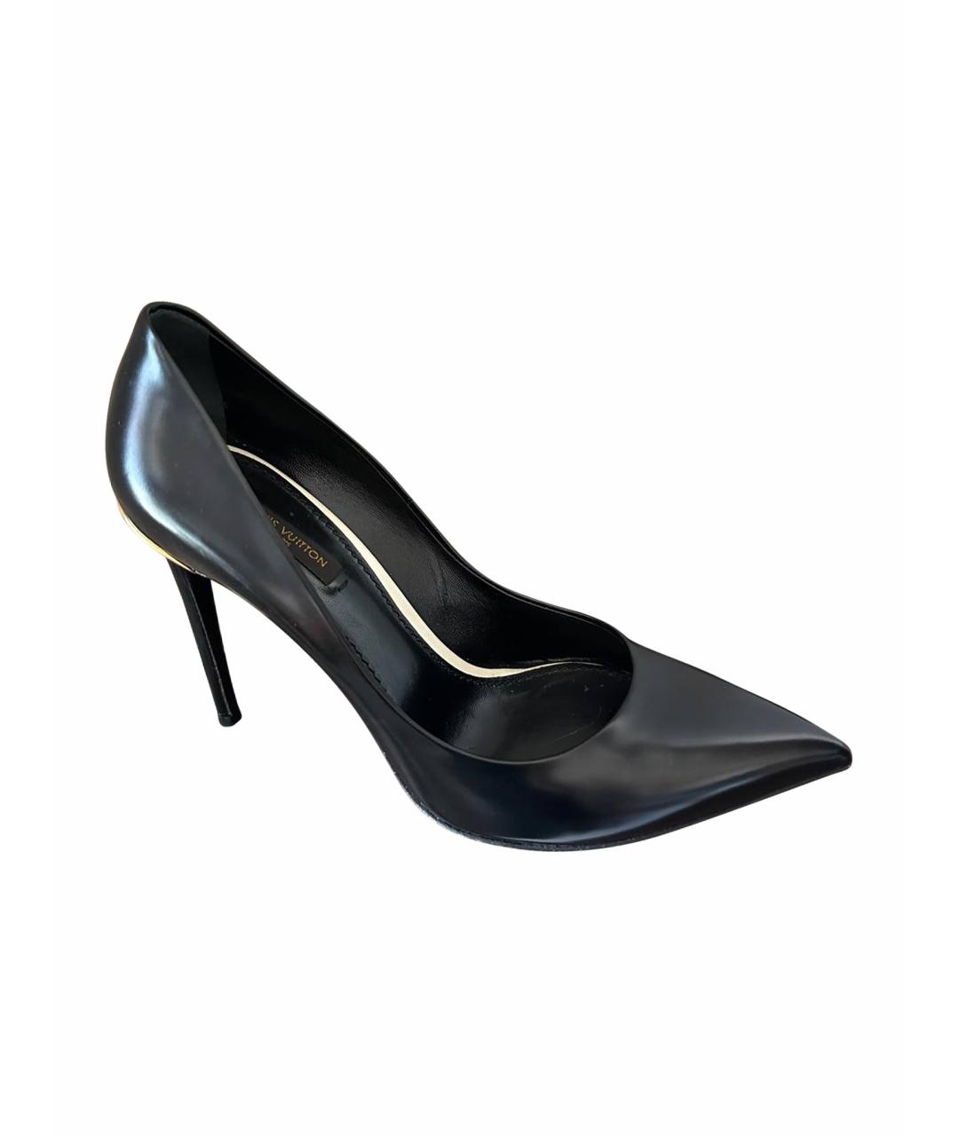 LOUIS VUITTON Черные кожаные туфли, фото 1