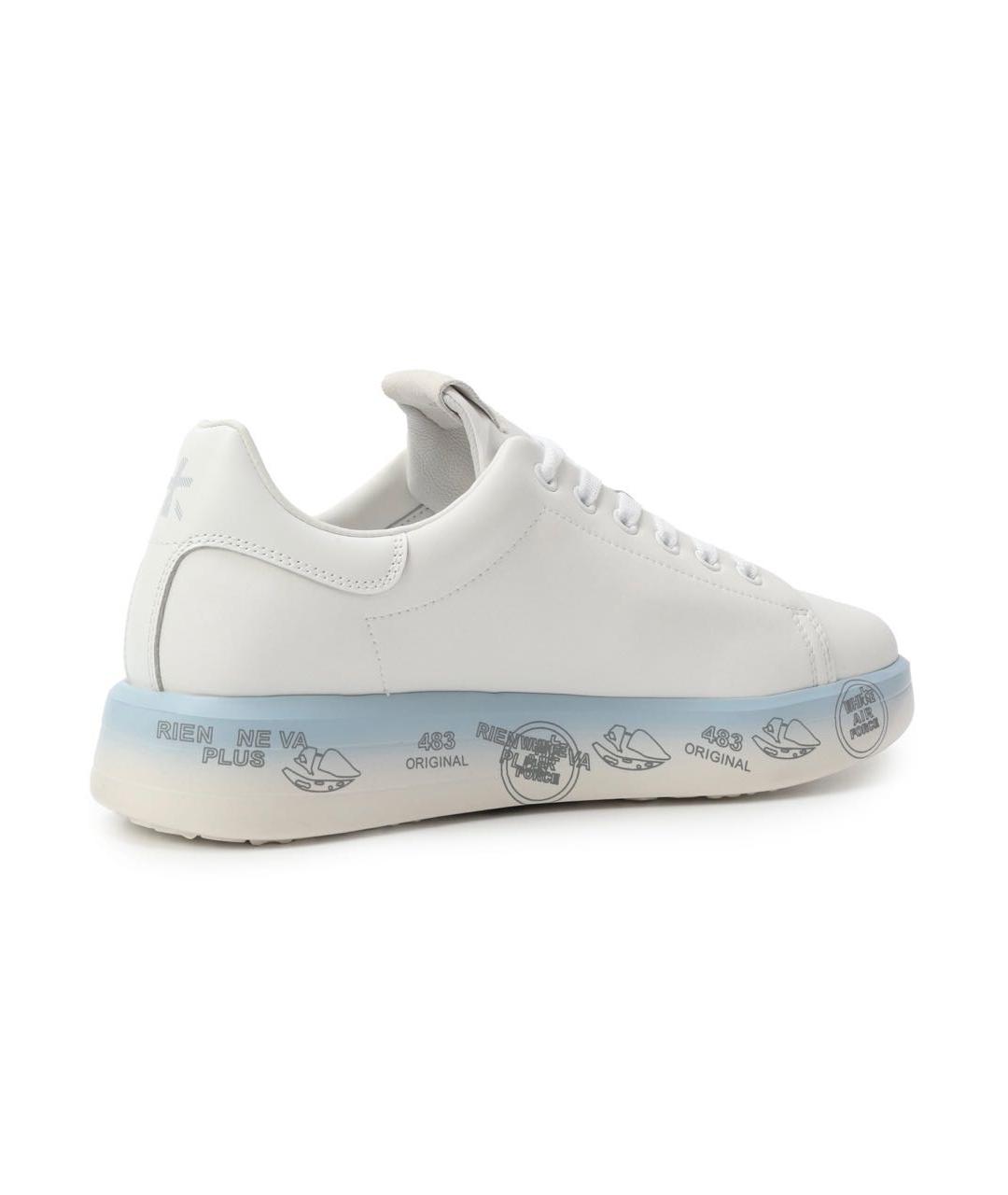 PREMIATA Белые кожаные кроссовки, фото 4