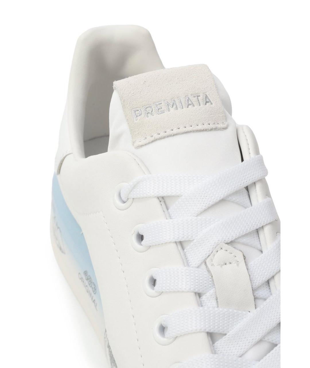PREMIATA Белые кожаные кроссовки, фото 5