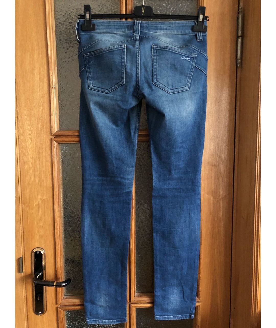 LIU JO Синие хлопко-эластановые джинсы слим, фото 2