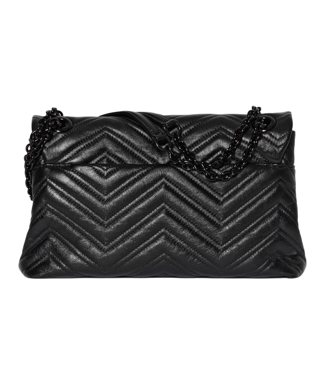 GUCCI Черная кожаная сумка через плечо, фото 4