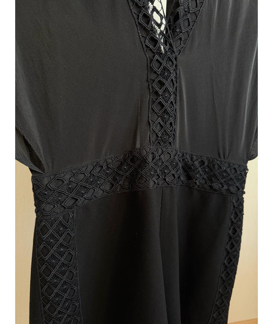 MAJE Черный шелковый комбинезон, фото 4