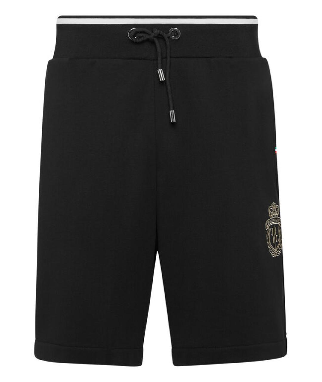 BILLIONAIRE Черные хлопковые шорты, фото 1