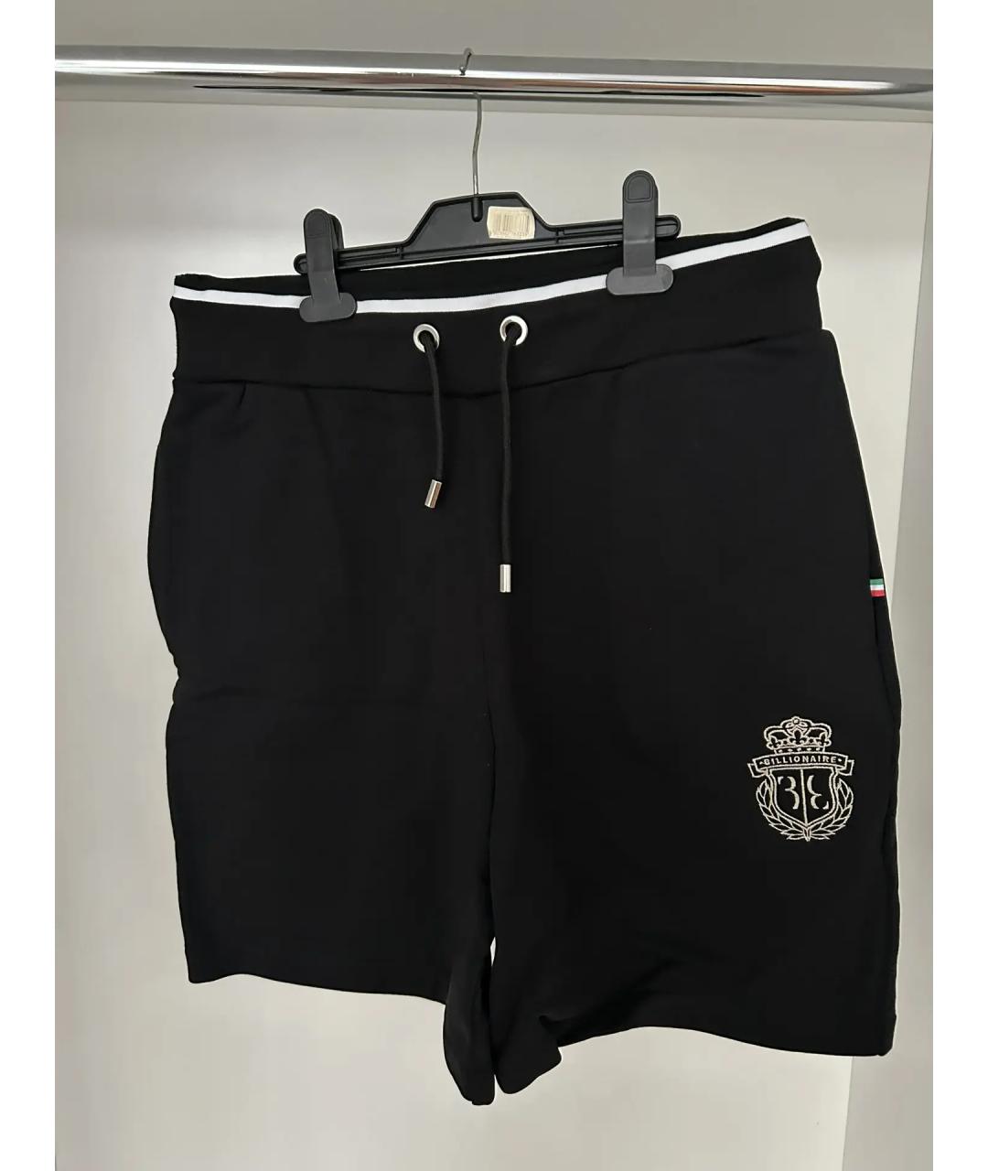 BILLIONAIRE Черные хлопковые шорты, фото 7