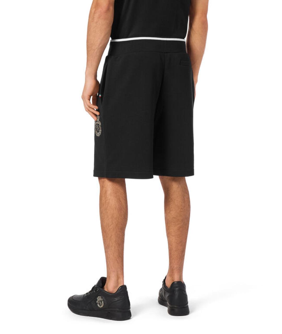 BILLIONAIRE Черные хлопковые шорты, фото 6