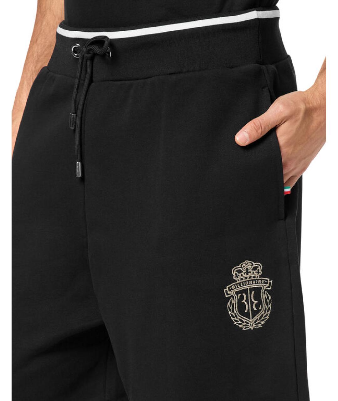 BILLIONAIRE Черные хлопковые шорты, фото 4